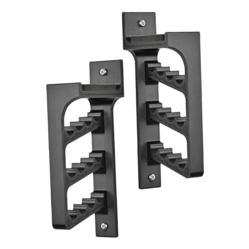 Mipcase 2pcs Wall-mounted Stand Bracket Wall Mount Storage Arrow Holder Sword Rack Sword Holder Wall-mounted Brackets Storage Organizers Black Pla