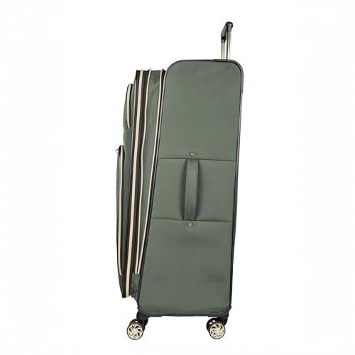 Image of Kenneth Cole REACTION Chelsea Chevron Quilted Luggage, Olive, 28-Inch Checked