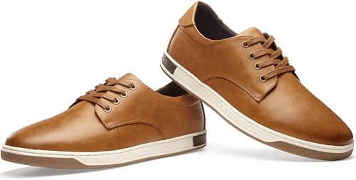 Jousen Men's Casual Shoes Dress Sneakers Plain Toe