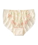 [ニッセン] レギュラーショーツ レディース やや深ばき丈コーディネートショーツ（チューリップ柄）（トリンプ）（n、FULLRE） ソフトホワイト L