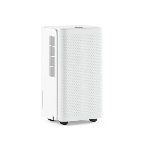 Ometa 12L or 20L/Day Dehumidifier With Ioniser for Damp, Condensation, Mould & Mildew Digital Display, 24hr Timer, Auto Sleep Mode & Laundry Clothes Drying Mode, Continuous Drainage (12L White)