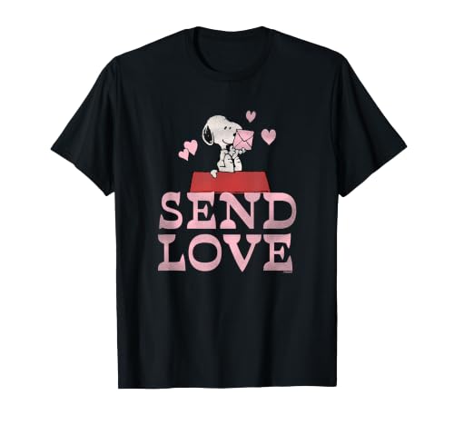 Snoopy Enviar Amor Camiseta