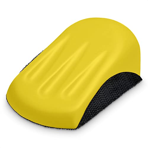 5 Inch Mouse Hand Sanding Block - Sanding Blocks for Wood Hand Sander Block for Wood Working Hook and Loop Sanding Block - 5