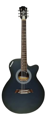 Image of Acoustic Guitar Starter Kit, 38-inch Guitar, Gig Bag, Strings, Picks,Dark Blue