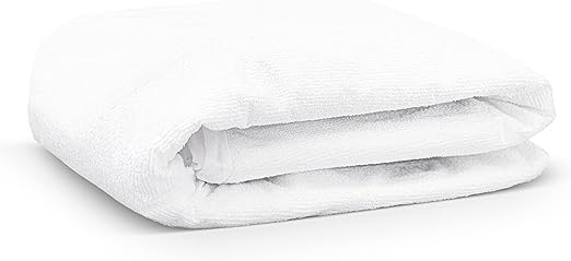 QAYAM 100% Waterproof Terry Towel Mattress Protector Deep Fitted 30CM Mattress Cover topper Sheet Stretch Skirt-Single-(90x190+30)