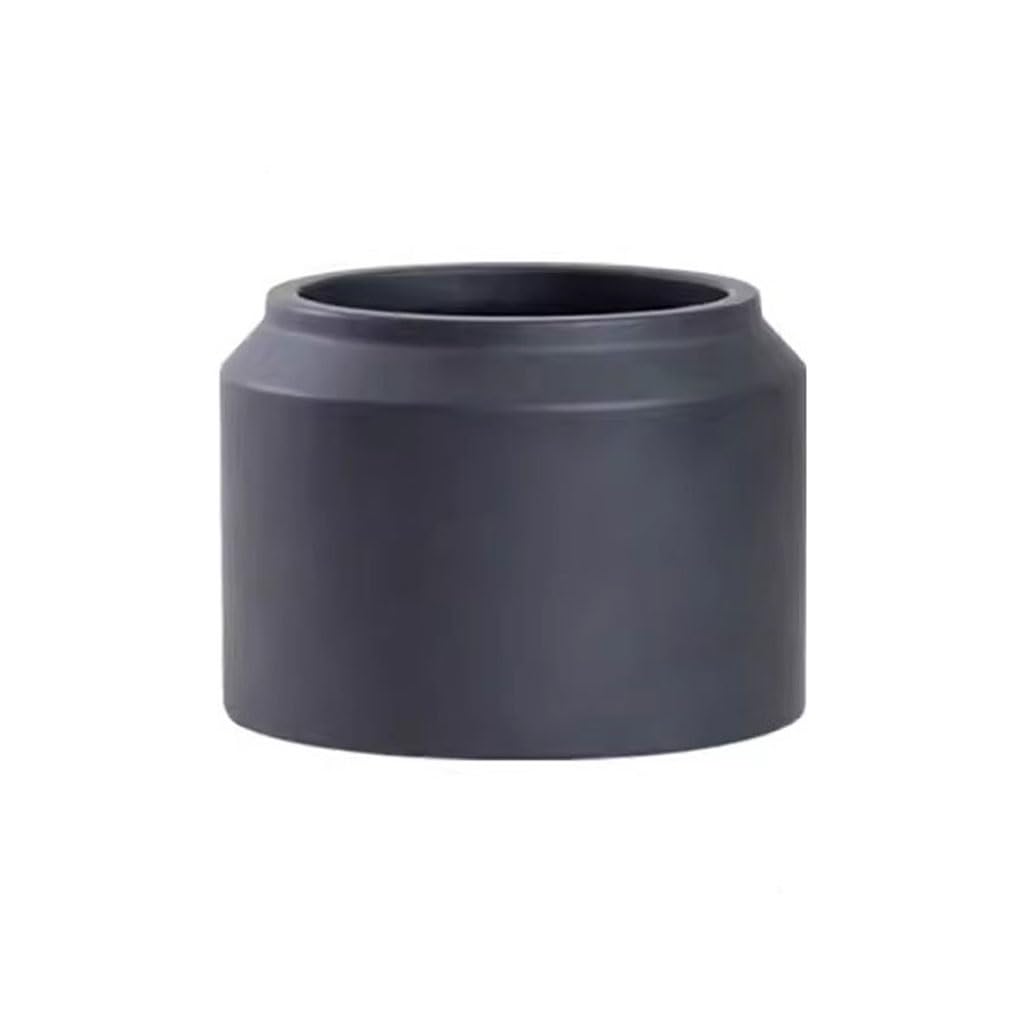 GELASIGE Flower Pots Fashionable And Simple Black Cement Flower Pot Nordic Advanced Plant Clay Pot Pot Pot Outdoor Flower Pots