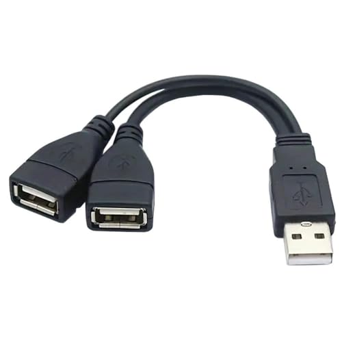 PremiumCord Câble d'alimentation USB en Y, USB Type-A Mâle vers 2X Type-A Femelle, Câble de Données Haute Vitesse Jusqu'à 480 Mbit/s, Couleur Noir,...