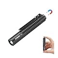 VTIGER T1A Mini Pocket EDC Flashlight with Clip,1300 Lumen Compact AA Rechargeable LED Little Flashlights, Super Bright Tail Switch Small Flash Light with Magnet for Camping,Hiking,Outdoor,Emergency