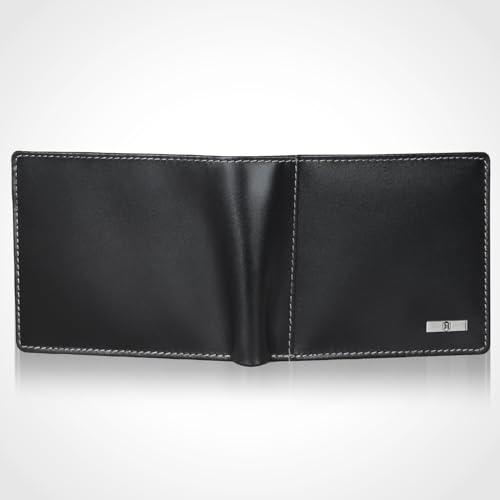 Image of HORNBULL Cherry Leather Wallet for Men | Genuine Leather Wallet with RFID Blocking | Purse for Men (Black)