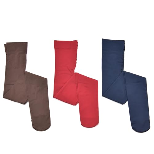 Image of Paralinda Girls Dance Tights Student School Tights 40 Den 3-Pack