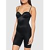 SPANX Suit Your Fancy Strapless Cupped Mid-Thigh Bodysuit Very Black LG