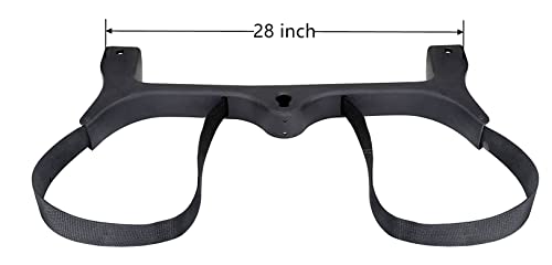 Golf Cart Bag Strap Rack Assembly| Rear Seat Bag Attachment Holder Bracket-Black for 2004 and Up Club Car Precedent Gas & Electric Golf Carts Replacement#102504001 - Image 3