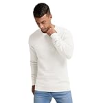Men's Crewneck Pullover Sweater Solid Knitted Soft Long Sleeve Casual Sweater - Image 5