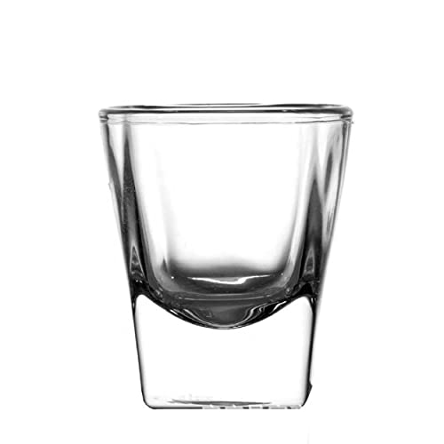 Image of VILON Italian Premium Plaza Shot Glass Set, 55ml, Set of 6, Transparent