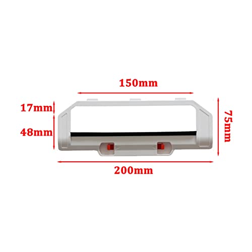 Vacuum Cleaner Spare Parts Accessory White Black Cover Main Roller Brush Fit for Xiaomi Fit for Mijia STYTJ02YM/STYJ02YM Vacuum Cleaner Parts(LJ0076 for 1pcs)