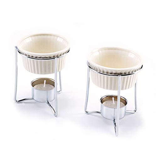 Norpro Butter Warmers, Set Of 2, 1 Ea, White #TOP1