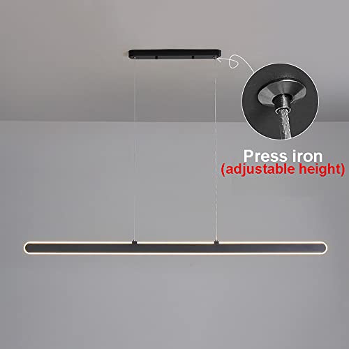 Lámpara minimalista de techo LED para iluminar mesas de comedor oscuras 2