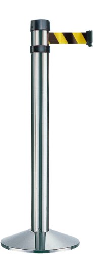Viso Rs4Srnj - Poste (Con Cinta De Aprox. 4 M), Color Plateado, Negro Y Amarillo