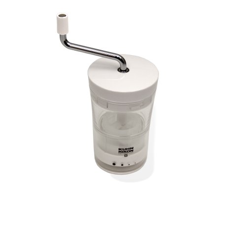 Kuhn Rikon Classic Grind Ceramic Salt, Pepper and Spice Grinder, Clear/White
