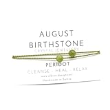 Birthstone Crystal Bracelet - Birthday Crystal Bracelet - Natural Gemstone Birthstone Bracelet (August - Peridot)