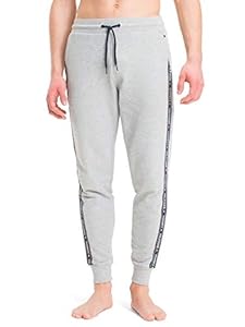 Tommy Hilfiger Herren Jogginghose Sweatpants Lang, Grau (Grey Heather), XL