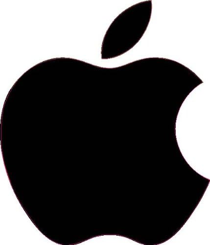 Apple black Logo Vinyl Decal