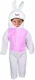 MODERNAZ Animal dress for kids | wild animal costume for boys & girls | school function theme party fancy dress 2-8 years (2-3 Years, Rabbit)