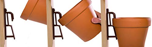 Pot Latch Hangers (3-Pack) Brown #TOP1