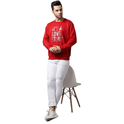 Image of Mack Jonney Fleece Round Neck Printed Sweatshirt for Men (Pack of 2)-SW 44 MRN 45 OLV 02-P