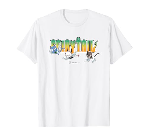 Fairy Tail Magical Cats Happy Carla And Panther Lily T-Shirt