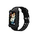 kwmobile Silicone Watch Band Compatible with Huawei Band 8/7/6 Pro/Honor Band 7/6 - Black, Standard Design, Waterproof, Durable