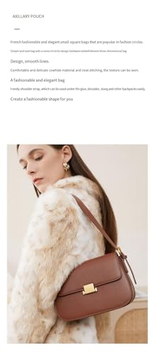 Cowhide advanced sense niche design armpit bag leather handbag new spring and summer fashion tofu bag shoulder crossbody bag2