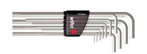 Wiha Stiftschlüssel Set im ProStar Halter Sechskant 13-tlg. glanzvernickelt Zoll-Ausführung (25610)