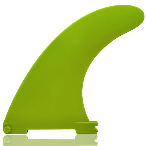 Anfyko Paddleboard Fin Replacement - Quick Install, Enhanced Nylon Fiberglass, Classic Curved Design - Center Fin for Inflatable SUP Stand Up Paddle Board (1P Green)