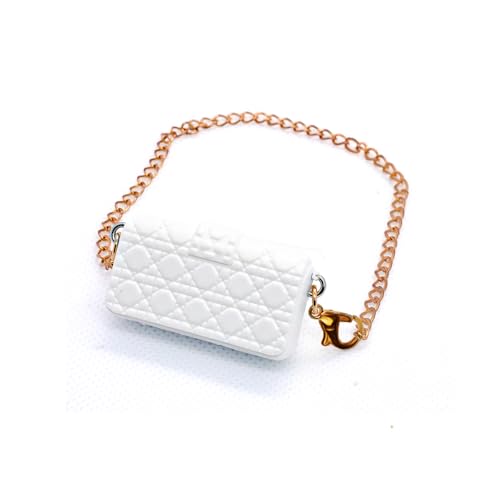 17cm Doll Bag - Premium Handmade Bag - Luxury Chic Style Set High-End Fashion Accessories (No Doll, Only a Bag) - DDWhite