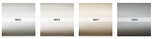 Roserosa Peel And Stick Pvc Faux Metal Self-Adhesive Wallpaper Covering Counter Top Shelf Liner Hair Line (Rm17 : 2.00 Feet X 6.56 Feet) #TOP4