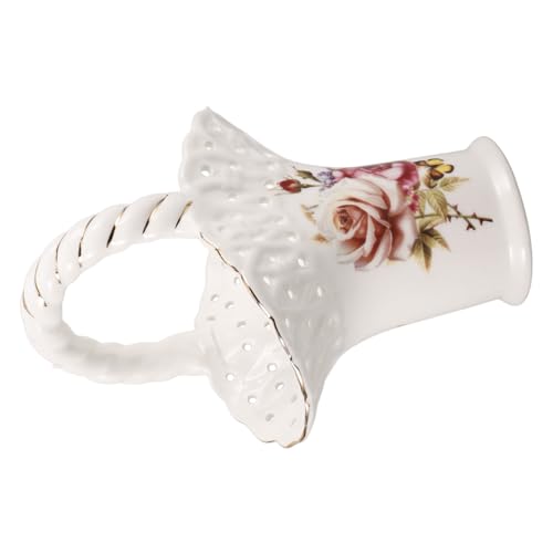 OUNONA Tubo De Palillo De Cuchara De Vajilla Utensilios Largo Soportes Para Palillos Poseedor Cuchillería Hundir Alimento Soporte Para Cubiertos De Cocina Porta Cuchara Blanco Cerámica