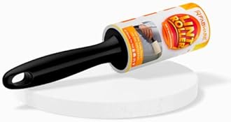 FABWARE Lint Remover for Clothes - Sticky Lint Roller for Clothes, Furniture, Wool, Coat, Car Seats, Carpet, Fabric, Dust Cleaner, Pet Hair Remover with 1 Handle & 1 Refill Total 60 Sheets & 1 Cover