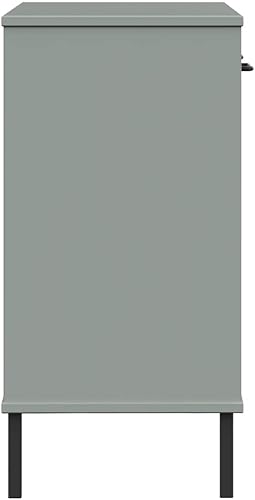 Miniatura 6 de Armario de consola con patas de metal, mesa de consola de madera, estantería pequeña, mesa de balcón, mesa de pasillo adecuada para bar, comedor,