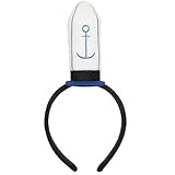 mqajdv Sailor Hat Headband – Navy Sailor Costume Hat for Party, Halloween, Dress Up & Nautical Theme Events for Men & Women