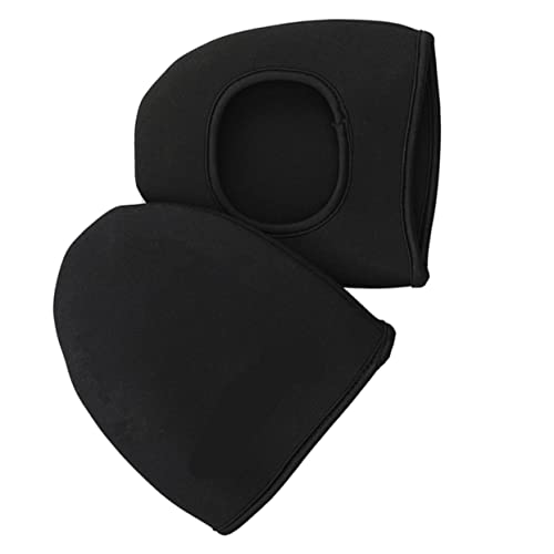 Cubiertas impermeables para zapatillas de ciclismo TEHAUX, 2 unidades, térmicas y cortaviento, para hombre y mujer, talla única (negro) miniatura 3