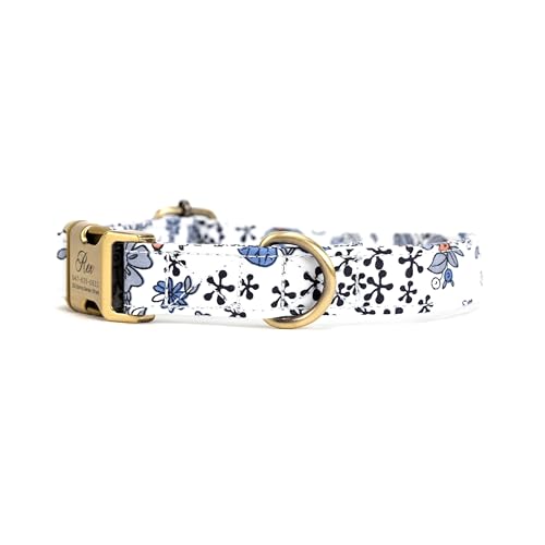 Collar para perro personalizado de algodón orgánico ajustable miniatura 2