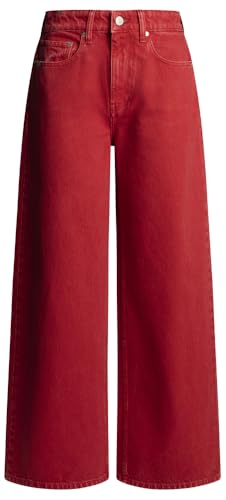 Pepe Jeans Wide Leg Jeans, Rojo (Rojo Marte), 27W / 30L para Mujer
