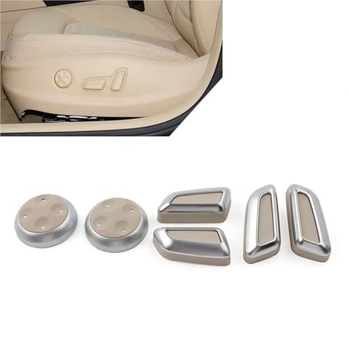 Cache bouton siege auto Audi A3 A4 A5 A6 A7 Q3 Q5 gris x6