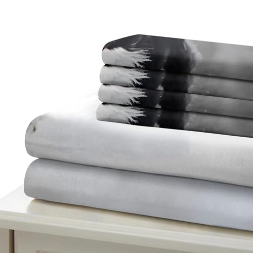 Parure de lit microfibre ultra douce design géométrique chic 260x220 - 7