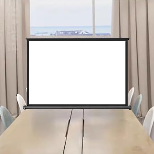 Pantalla manual para proyector de mesa 30 pulg 16:9 miniatura 1