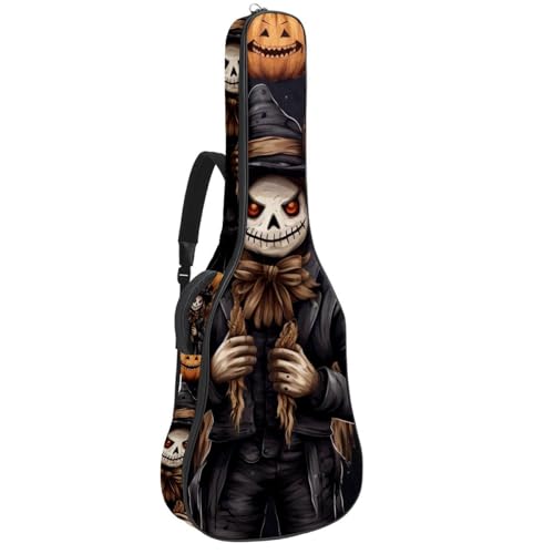 Sac pour guitare acoustique Halloween housse étanche 41 pouces et basse