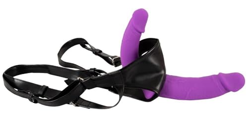Godemichet classique double violet et noir 32 cm Sweet Smile