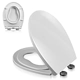 [Fermeture lente et sans claquement] Ce siège de toilette pour enfant se ferme lentement et silencieusement d'une simple pression, sans claquement ni pincement des doigts. Utilisez-le à volonté, sans risque de réveiller votre famille ou votre bébé endormi. Remarque : ce siège enfant ne se ferme pas lentement, mais à fermeture standard.