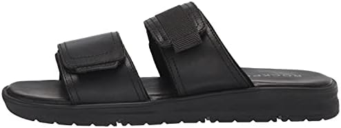 Rockport Men's Lucky Bay Slide Sandal, Black LEA, 8.5 Wide | Image 7